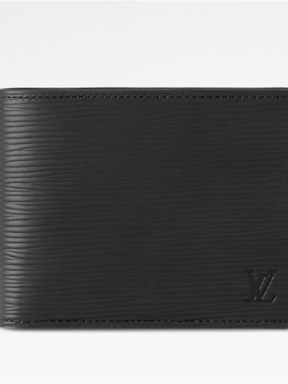 Louis Vuitton Black Epi Leather Slim Bi-Fold Wallet